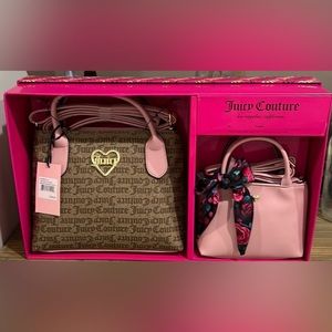 Juicy Couture Mommy and me bag set NWT